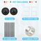 Balloon Column Stand Kit Set of 2, 1.3ft-5ft Adjustable Metal Pillar Balloon Stand with Base for Floor and Table Centerpieces for Birthday Party Wedding Christmas Halloween Decorations Black